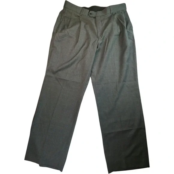 green emerald velvet dress Shop Stafford Blue Wool Blend Pants
